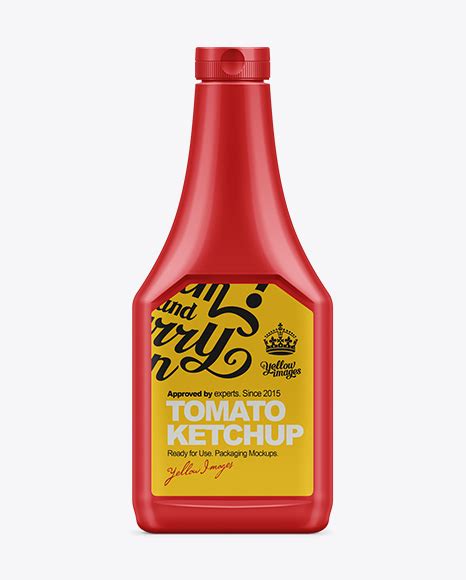 Download 1.25kg Ketchup Squeeze Bottle Mockup